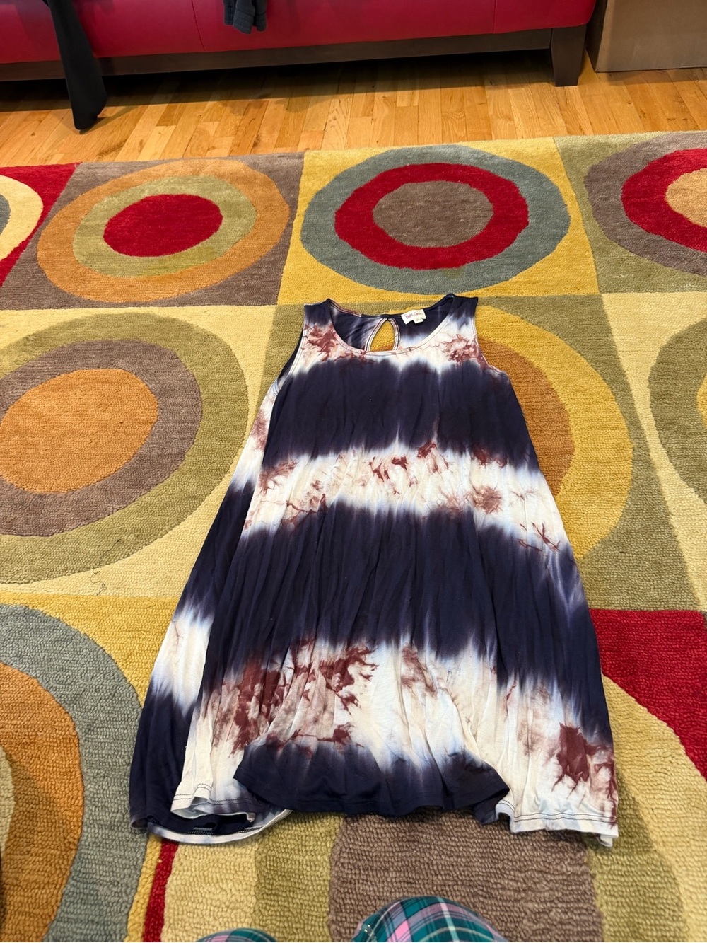 Rolla Coaster Tie Dye Swing Mini Dress Soft Stretchy Material Junior’s Medium